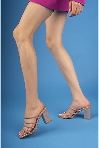 PASSAGE SHOES KSNUMKS Ženska Sultan Stone Detailed Strappi papuče