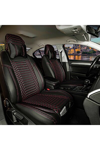 Stil مجموعة غطاء مقعد السيارة الأمامي والخلفي من الجلد الفاخر من جاكوار F Pac...