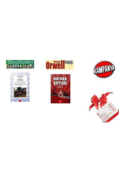 GÖNÜL YAYINCILIK Gönül Yayınları Savaş Ve Barış / Hayvan Çiftliği Küçük Prens...