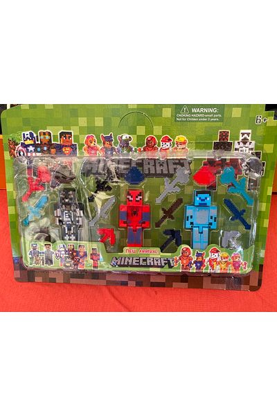 u-toys مجموعة ماين كرافت ليجو 3 قطع
