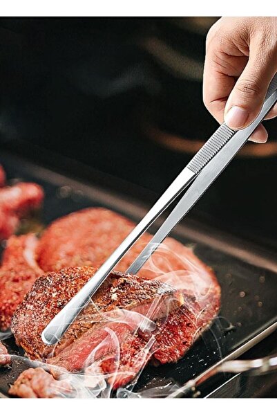 Kaşbaşı Home Masterchef Pratik Cımbız Maşa Pişirme Cımbızı Çelik Maşa 30cm