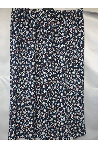 sercan konfeksiyon Kadın Basma Viskon Parçalı Etek