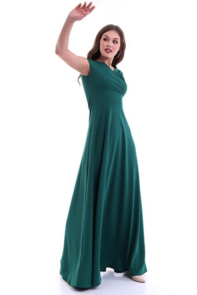 Moda MiraGül Kayık Yaka Kiloş Elbise