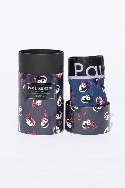 Paul Kenzie Ανδρικά μποξεράκια με μοτίβο μοναδικού εφέ - Panda