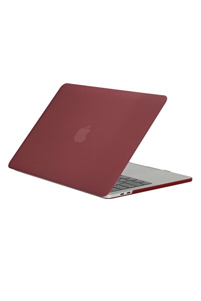 Buff Labs Blogy Macbook Pro 14.2 Inç Crystal Fit Kılıf Wine Red
