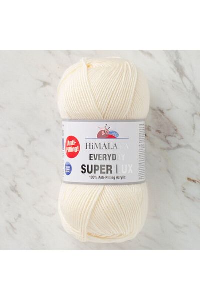 Himalaya Cream Everyday Superlux Hand Knitting Thread 5 Pack 73402