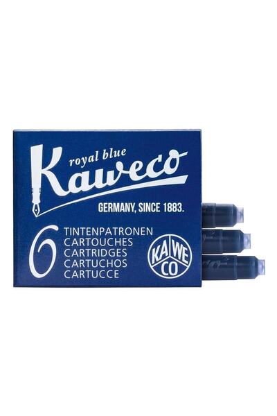 Kaweco Dolmakalem Kartusu Mavı 6lı Kısa