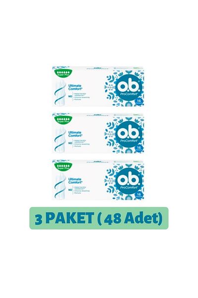 o.b. Procomfort Bumper Super Plus 3 Pack of 16 (total 48 Pieces)