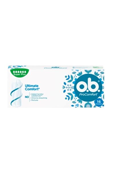 o.b. o.b. Procomfort Tampon Süper Plus 16'Lı 3 Paket (Toplam 48 Adet)