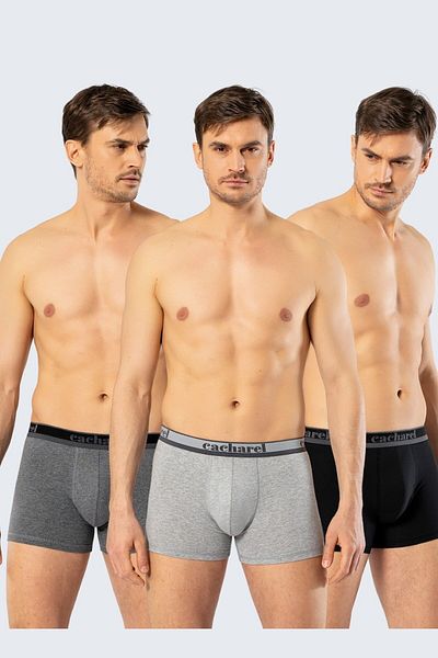 Cacharel Ανδρικά μποξεράκια Lycra 3-pack