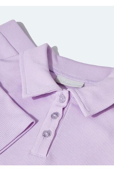 Kübra Tekstil Skirted Suit Girl's Ribbed