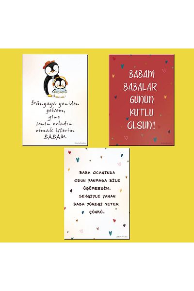 Fatofotofan Special 3-Piece Celebration Card for Father's Day