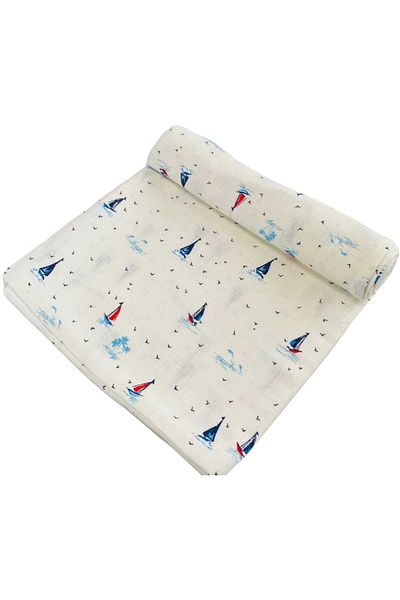 Alpıno Newborn - Muslin Blanket and Blanket (100% Cotton Baby Blanket, 85cm X 85cm)