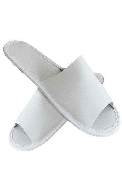 PRİVATE 10 Pairs of Finger Tip Open Disposable Non-Slip Sole No Pinch Spa Slippers - Hotel Slippers