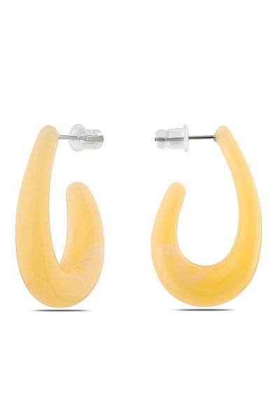 Ervalina Design Resin Double Earring 1020 Yellow