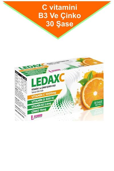 LedaPharma Ledaxc Vitamin C ve Çinko İçeren 30 Şase
