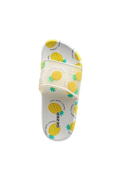 GEZER Pineapple Patterned Anti-Slip Sole Pool Beach Daily Children's Slippers