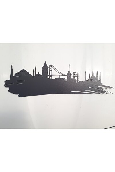 MİNAY HOME İstanbul Silueti Dekoratif Duvar Tablosu Duvar Süsü  70 X 25 cm Dir