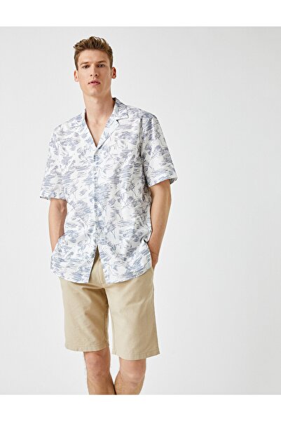 Koton Short Sleeve Shirt Printed Cotton