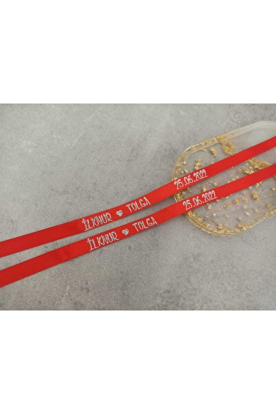 sun desing Kırmızı Renk Kurdale Söz Kurdalesi Isimli Tarih Baskılı Nişan Söz ...