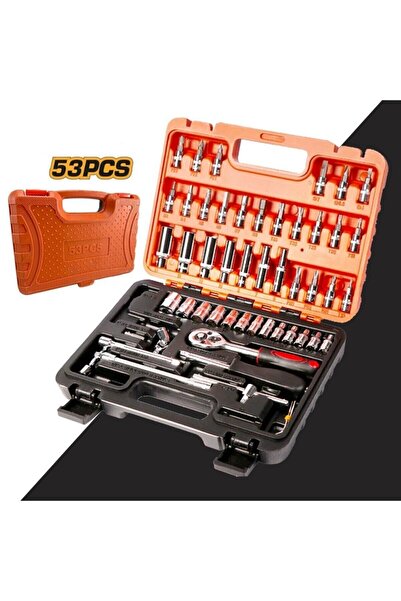 STAXX POWER 1/4 Cırcırlı 53 Parça Lokma Anahtar Takımı Bits Uç Seti Tam Set