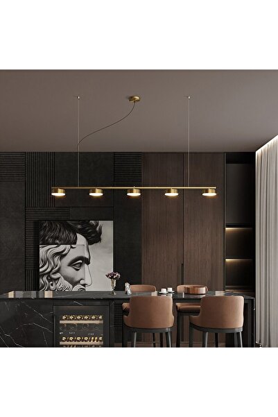 TRİOLUX Led Avize Sarkıt Verre Tra84004 120cm Boya:antrasit - Işık:3000k Sıca...