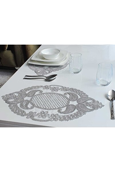 WENESSİ شاحن بيضاوي مطرز بسلك من أنجليز