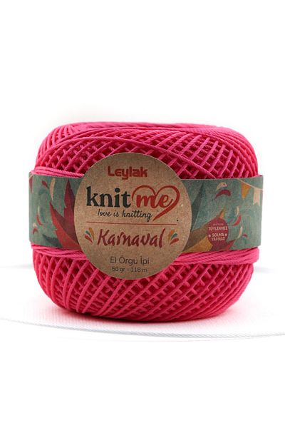 knitme Καρναβάλι 50 gr Στιβαρό, χωρίς τρίχες, πολυεστέρας, πλεκτό χέρι, νήμα Taka (8528)