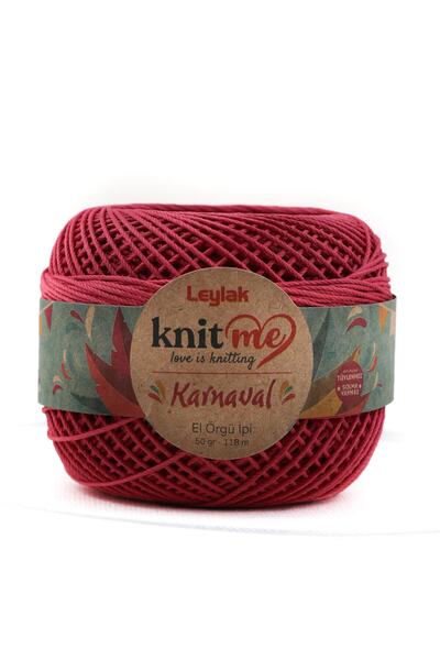 knitme Καρναβάλι 50 gr Στιβαρό, χωρίς τρίχες, πολυεστέρας, πλεκτό χέρι, νήμα Taka Yarn (3012)