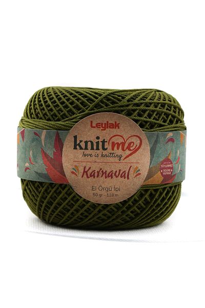 knitme Καρναβάλι 50 g Στιβαρό, χωρίς τρίχες, πολυεστέρας, πλεκτό χέρι, κλωστή Taka Yarn (3411)