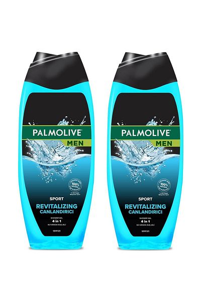 Palmolive Men Sport 4 in 1 Revitalizing Shower Gel 500 Ml 2 Pieces