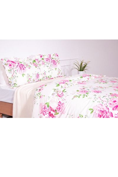 makiteks 100% βαμβάκι 240x220 διπλό παπλωματοθήκη και 2 μαξιλαροθήκες 50x70
