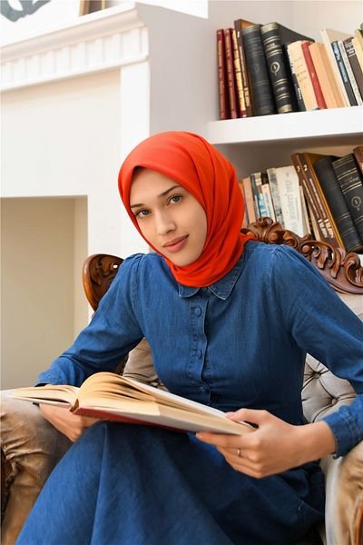 Silk Home Κασκόλ Twill Orange 11343-23