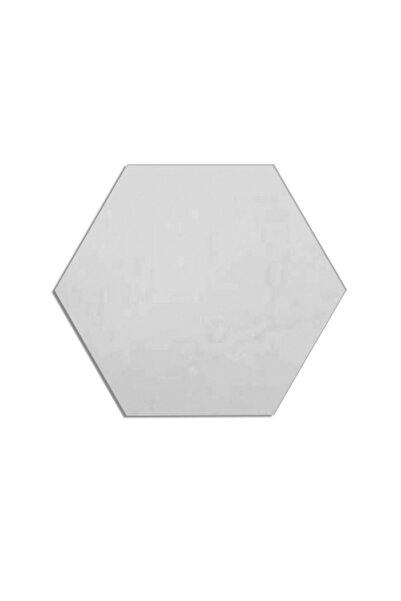 DOGA ONLINE 1 Mm Altıgen Kesim Gümüş Renkli Aynalı Pleksi Levha 5 Cm