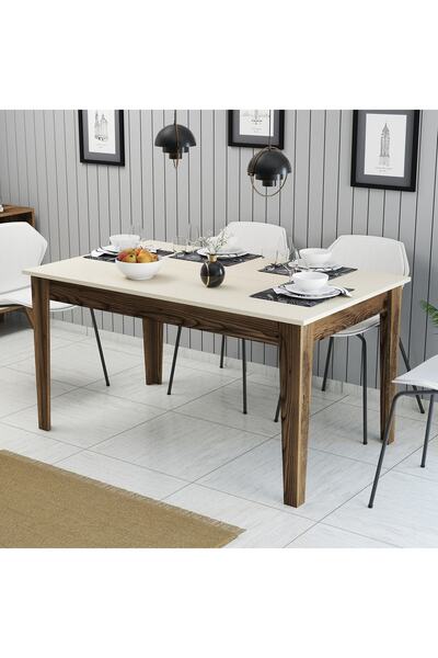 Variant Mobilya Variant Milan Yemek Masası - Ceviz / Krem