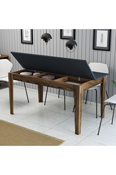 Variant Mobilya Variant Milan Yemek Masası - Ceviz / Antrasit