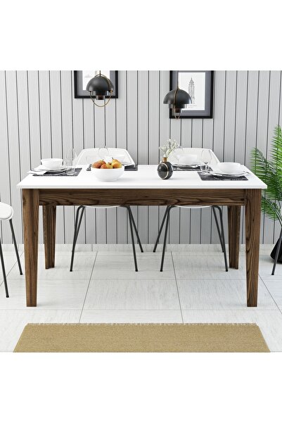 Variant Mobilya Variant Milan Yemek Masası - Ceviz / Beyaz