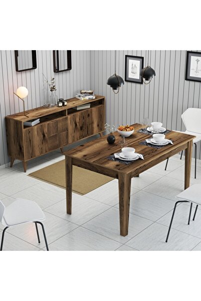 Variant Mobilya Variant Milan Yemek Odası Takımı - Ceviz
