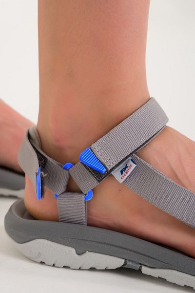 Altın Adım Unisex γκρι πέδιλα Treaking με Velcro και στήριγμα τακουνιού