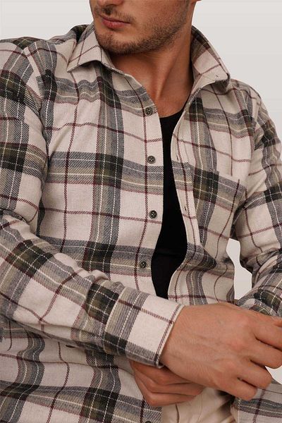 Etikmen Shirt - Beige - Slim fit