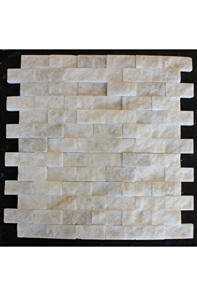 SİPAHİMARBLE Uşak Beyaz Patlatma Mozaik