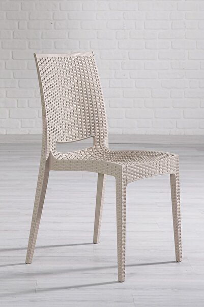 SANDALİE 2 Adet Rattan Cappucino Sandalye / Balkon-bahçe-teras