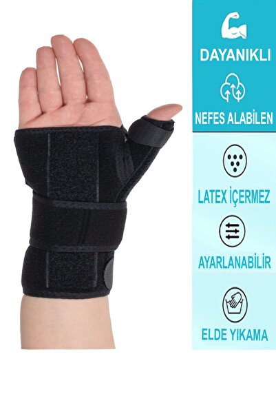 MEDLON Baş Parmak Destekli El Bilek Ateli Bilek Bandaj Karpal Tünel Çift Taraflı