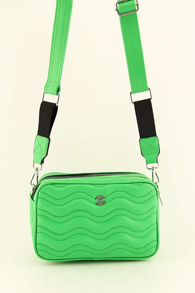 HNB Geantă de damă matlasată verde - Compartiment dublu și Messenger Crossbody
