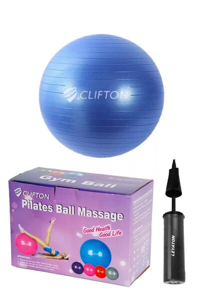 Clifton Minge de gimnastică 65 cm albastră cu pompă cadou