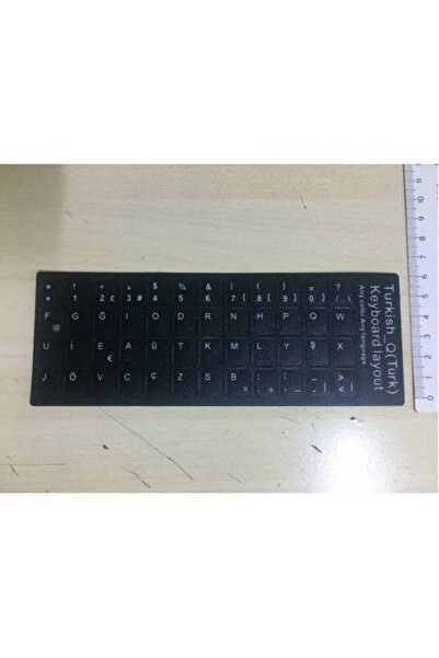 Platoon Klavye Sticker Türkçe F Klavye Dizilim Stiker Harf Klavye Etiketi