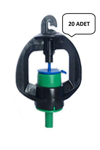 esulama Tırnaklı Mini Sprink Başlık Yeşil- 300 Lt/h(20 ADET)