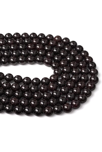 Dünya Doğal Taş Σειρά Lal Stone (γρανάτης) 8 mm