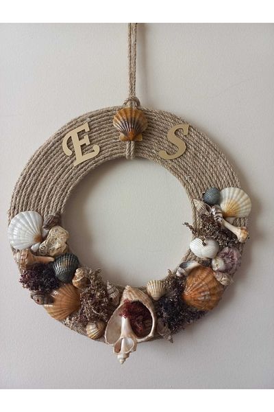 2A Sanat Natural Seashells Decorated Special Design Door Ornament
