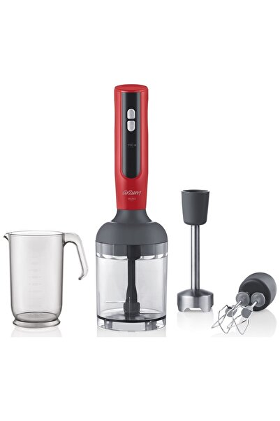 Arzum Mano 1700 Watt El Blender Seti - Kırmızı